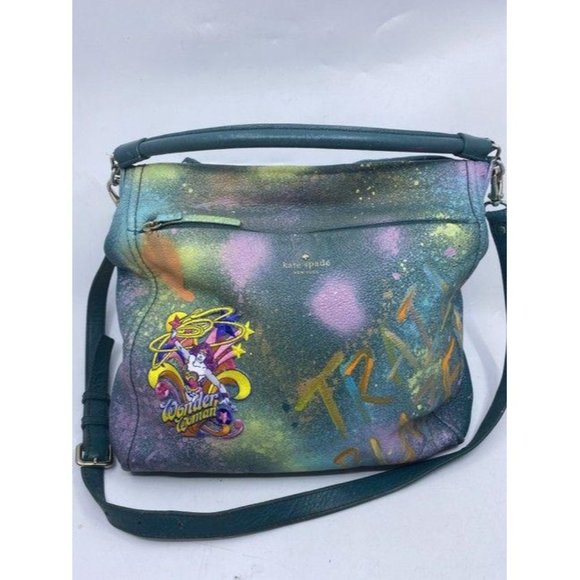 kate spade w hand shoulder customized by me w appl - Picture 3 of 12